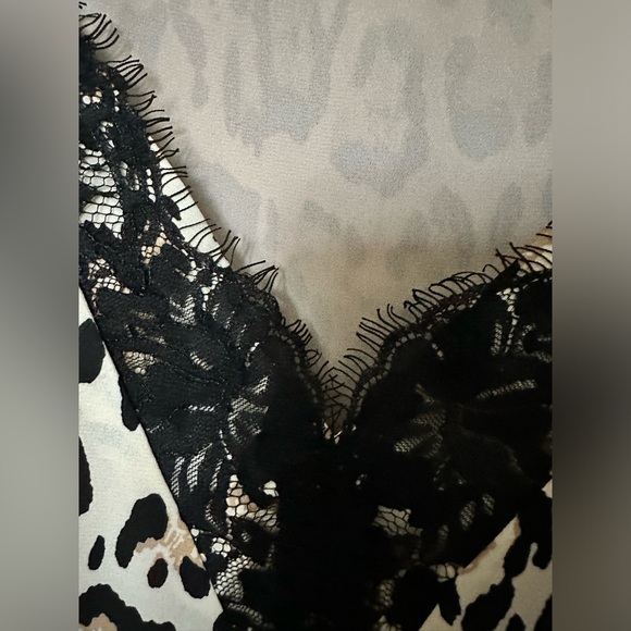Sexy leopard black lace camisole size S - Picture 3 of 5
